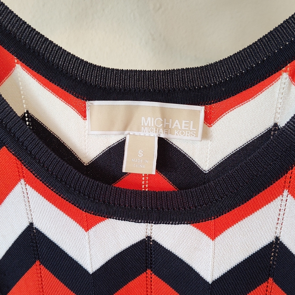Michael Kors Chevron Knit Dress - Picture 2 of 6